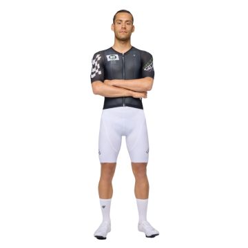 Completo Pissei Thunder Maglia + Salopette Nero/Bianco