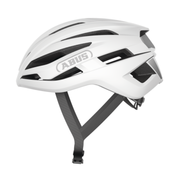 Casco Abus Stormchaser Ace bianco opaco