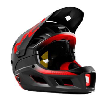 Casco Met Parachute mcr mips nero/rosso