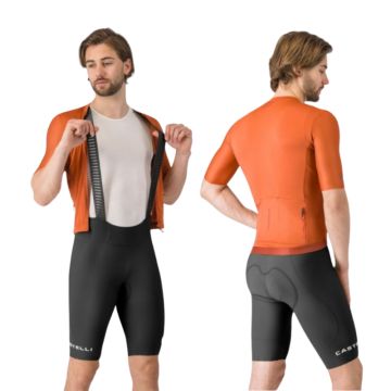Completo Castelli Espresso 2 Rosso Paprika/Nero