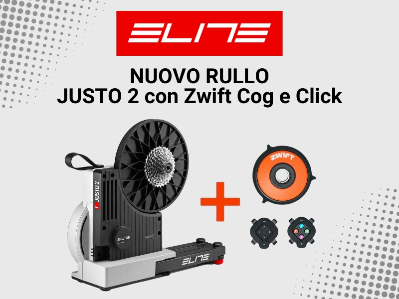 Elite Justo 2 con Zwift Cog e Click: il nuovo smart trainer per il ciclismo indoor